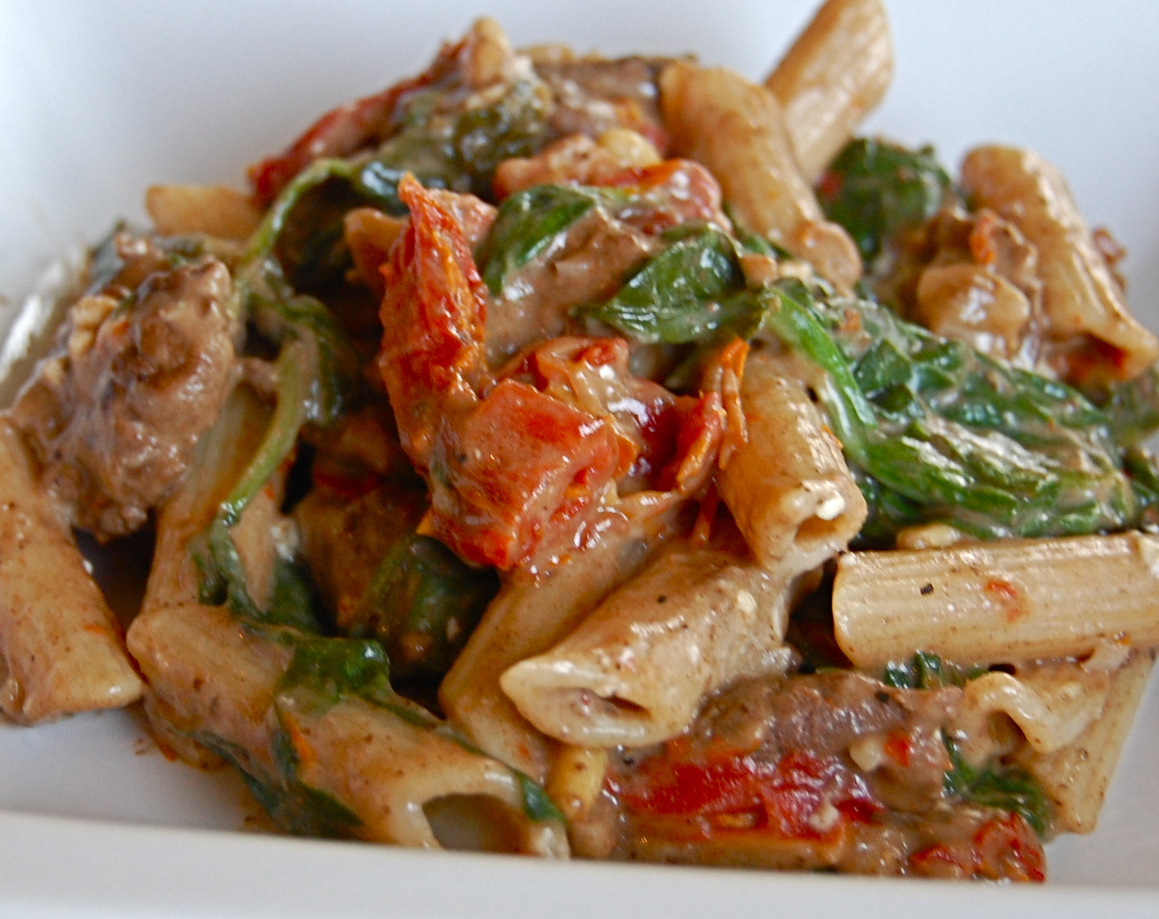 Recipe: Steak and Spinach Penne - Nour Zibdeh
