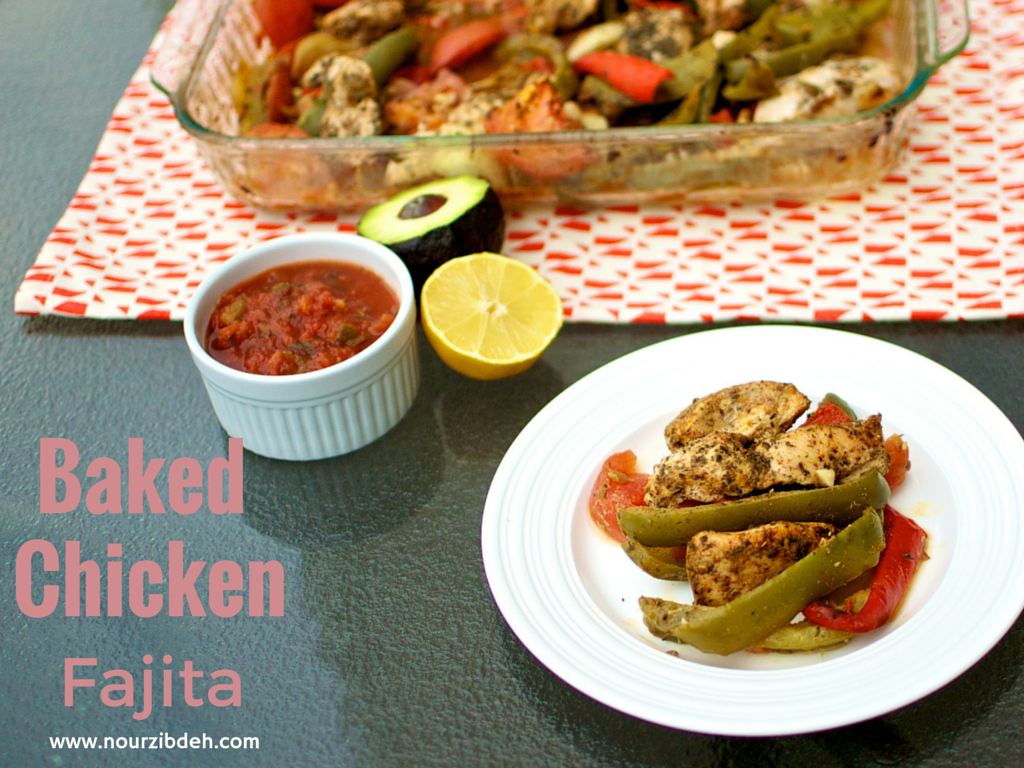 Baked Chicken Fajita - Nour Zibdeh